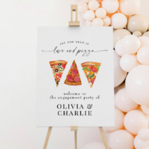 Poster Casamento de boas-vindas com o Love & Pizza