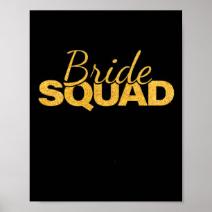 Poster Casamento de Bridesmaid da Festa de solteira de Br