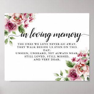 Poster Casamento de Buquê Rosa Rosa Rosa Elegante