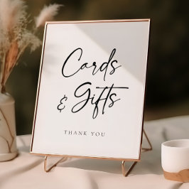 Poster Casamento de Cartões e Ofertas de Script Moderno