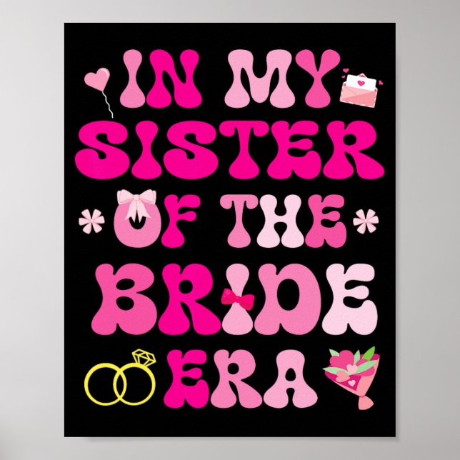 Poster Casamento De Casamento De Corações Flores Na Minha (Frente)