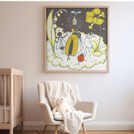 Poster Casamento de Conto de Fadas Caprichoso na Floresta