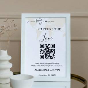 Poster Casamento de Destino Capture Love QR code casament