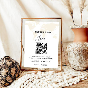 Poster Casamento de Destino Capture Love QR code casament