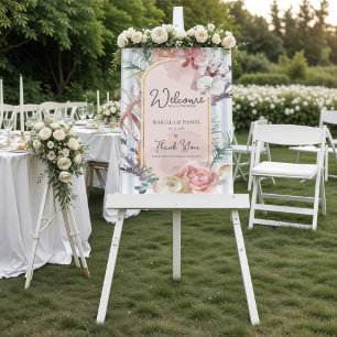 Poster Casamento de Destino Floral de Orquídea Tropical B