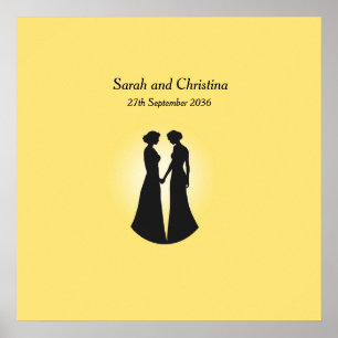 Poster Casamento de duas noivas