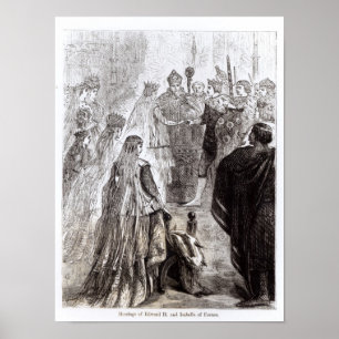 Póster Casamento de Edward II e Isabella da França