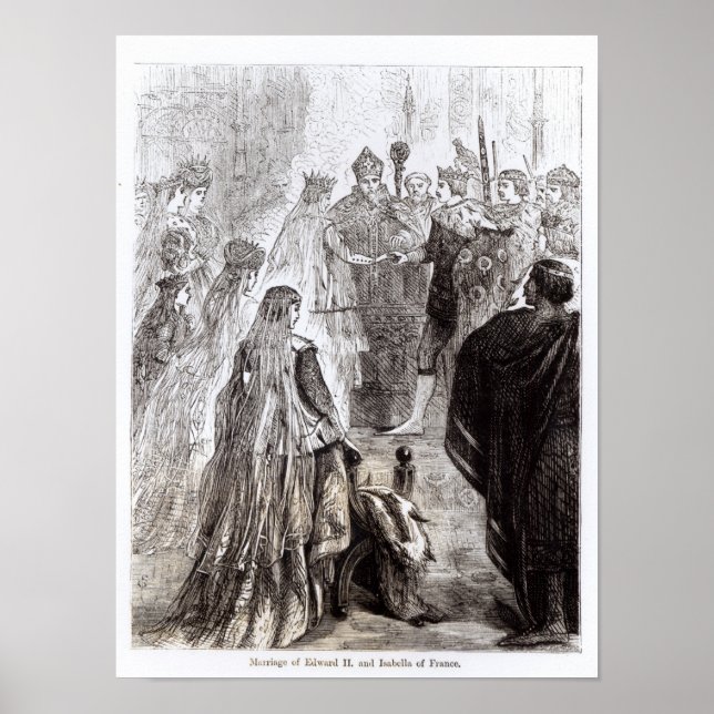 Póster Casamento de Edward II e Isabella da França (Frente)