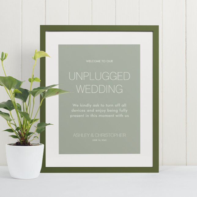 Poster Casamento de Evento Não Conectado Minimalista Mode (Criador carregado)