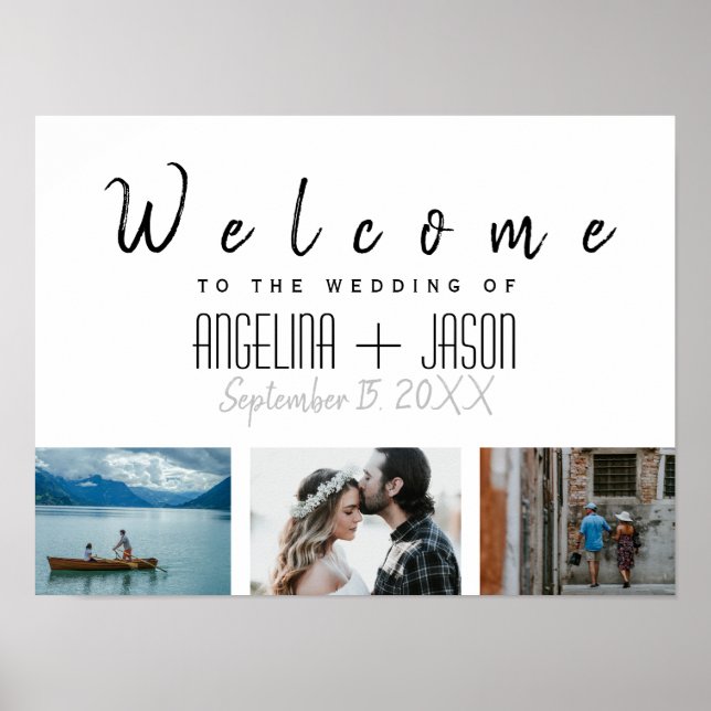 Poster Casamento de Foto Simples (Frente)