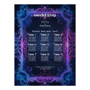 Póster Casamento de Fusão Cyber-Medieval