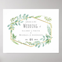 Poster Casamento de Jardim Verde