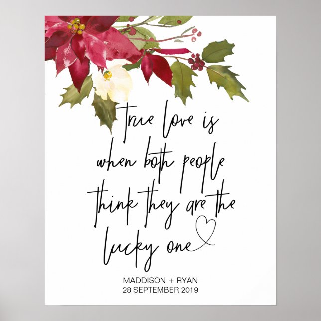 Poster Casamento de Natal, Amor Verdadeiro (Frente)