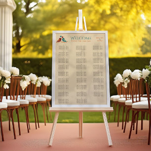 Póster Casamento de Pássaros de Amor