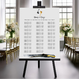 Póster Casamento de Peixes de Watercolor Koi