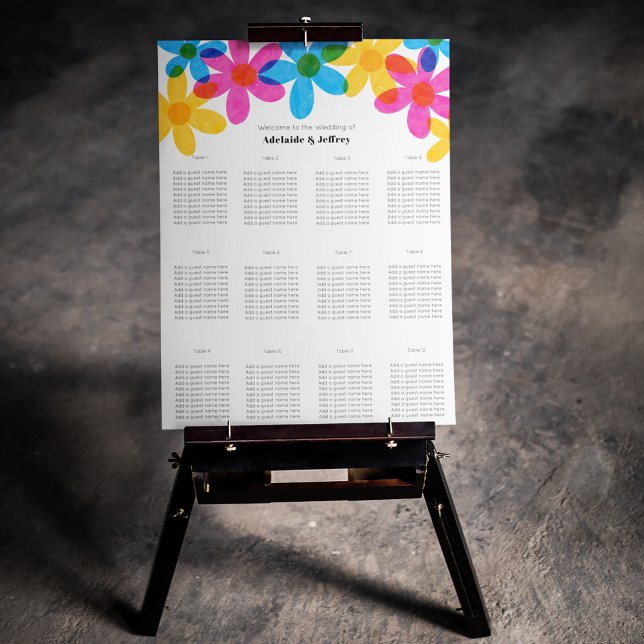 Poster Casamento de primavera das Flores Hipotecas Brilha (Criador carregado)