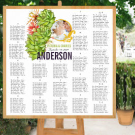 Póster Casamento de Tipografia Moderna Suculenta Lima Ama