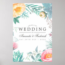 Casamento de Verão Floral de Hortelã Tropical Bem-
