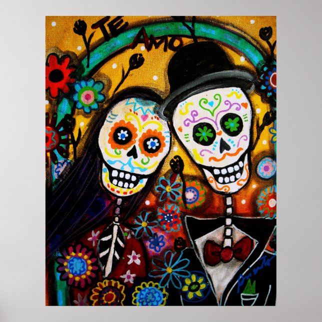 Poster casamento DIA DE LOS MUERTOS (Frente)