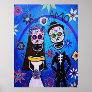 Póster Casamento Diâmetro de los Muertos Acoplamento