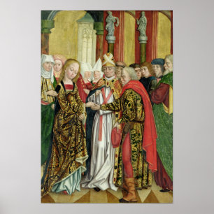 Poster Casamento do Virgin, do altar da abóbada, 1499