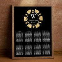 Casamento Dourado de Chip Casino de Poker Glitter