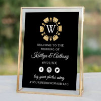 Casamento Dourado de Chip Casino do Poker do Monog