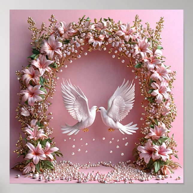 Poster Casamento Doves (Frente)
