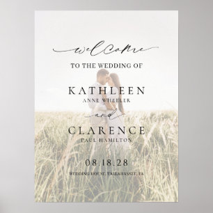 Poster Casamento Elegante de Foto Clássica