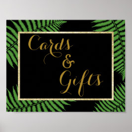 Poster Casamento Elegante e Sofisticado com Samambaia