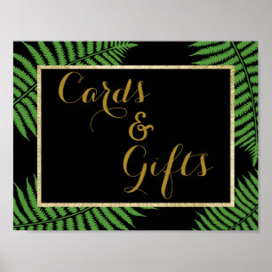 Poster Casamento Elegante e Sofisticado com Samambaia