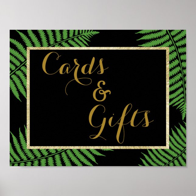 Poster Casamento Elegante e Sofisticado com Samambaia (Frente)