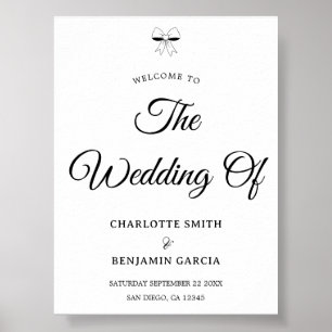Poster Casamento Elegante em Script Burgundy Creme Marfim
