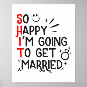 Poster Casamento Engraçado Presente Hilarious Casamento n