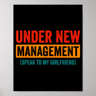 Poster Casamento Engraçado Sob Nova Administração Fale Co
