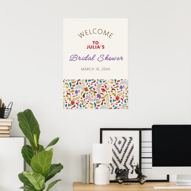 Poster Casamento Exótico de Jardins de Flores Selvagens d (Escritório em casa)