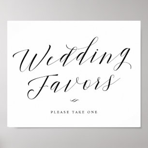 Poster Casamento Favorece Sinal De Casamento Da Caligrafi