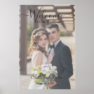 Poster Casamento Floral 3D Rustic Elegant
