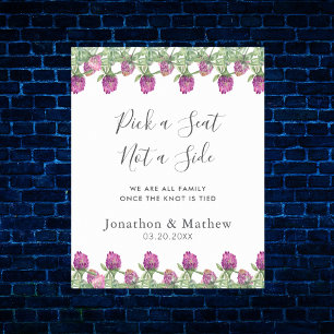 Poster Casamento Floral Aquarela Jungle de Verão