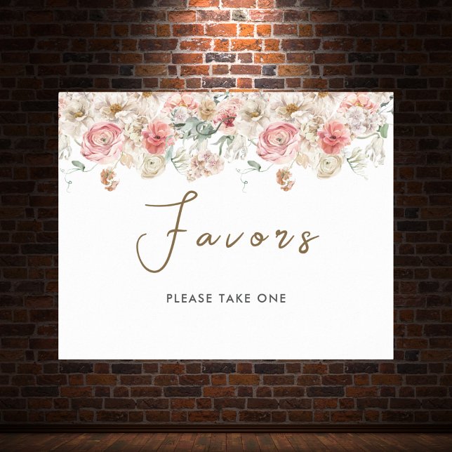 Poster Casamento Floral de Aquarela de Jardim de Verão (Summer Garden Watercolour Floral Wedding Poster
)