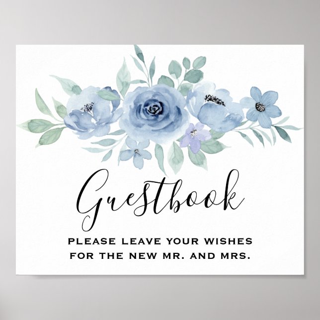 Poster Casamento Floral de Aquarela de Jardim de Verão (Frente)