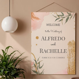 Poster Casamento Floral de Jardim de Verão