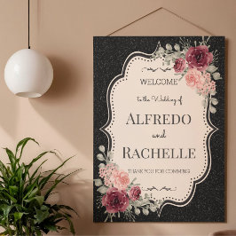 Poster Casamento Floral de Jardim de Verão