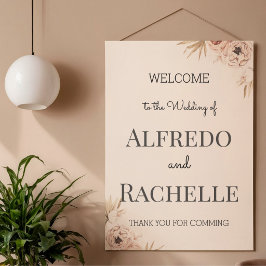 Poster Casamento Floral de Jardim de Verão