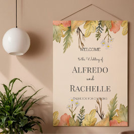 Poster Casamento Floral de Jardim de Verão