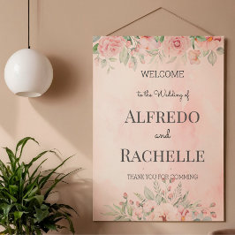 Poster Casamento Floral de Jardim de Verão