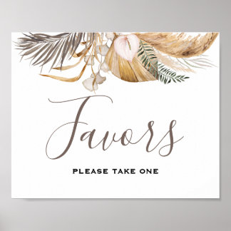 Poster Casamento Floral Mínimo Leaf Boho