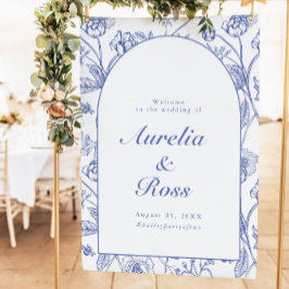 Poster Casamento Floral Vitoriano da AURELIA Chinoiserie 
