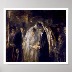 Póster Casamento Judaico - Arte Vintage de J. Israëls