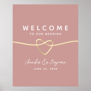 Poster Casamento Minimalista Bem-vindo